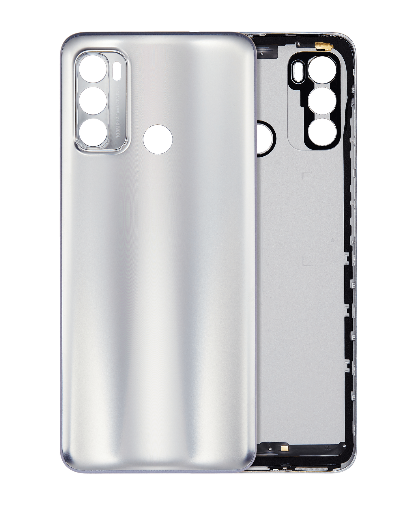 Back cover Glass For Motorola Moto G60 (XT2135 / 2021) (Silver) replacement part for compatible Motorola phone, SKU 107082077841, product image 1