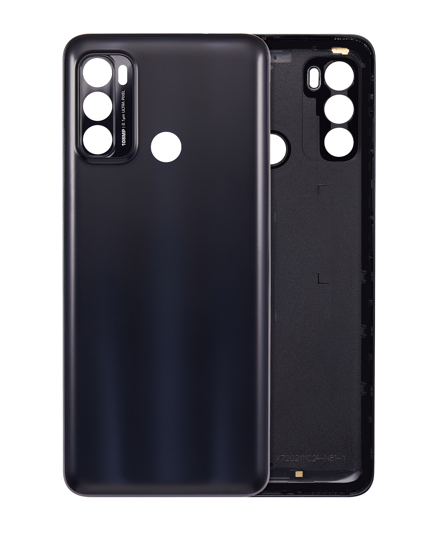 Back cover Glass For Motorola Moto G60 (XT2135 / 2021) (Black) replacement part for compatible Motorola phone, SKU 107082077842, product image 1