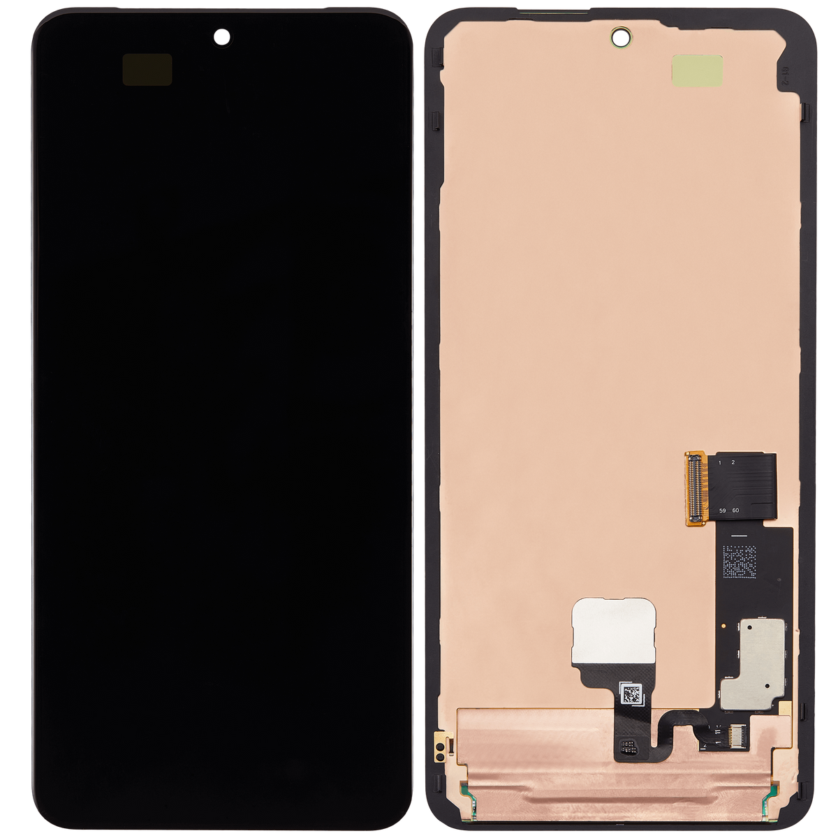 OLED Assembly With Frame (With Fingerprint Sensor) For Google Pixel 8 Pro (Refurbished) (All Colors) - repair component detailed angle