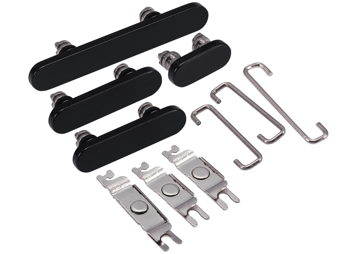 Hard Buttons (Power / Volume / Switch) For iPhone 15 Pro / 15 Pro Max (Black Titanium)