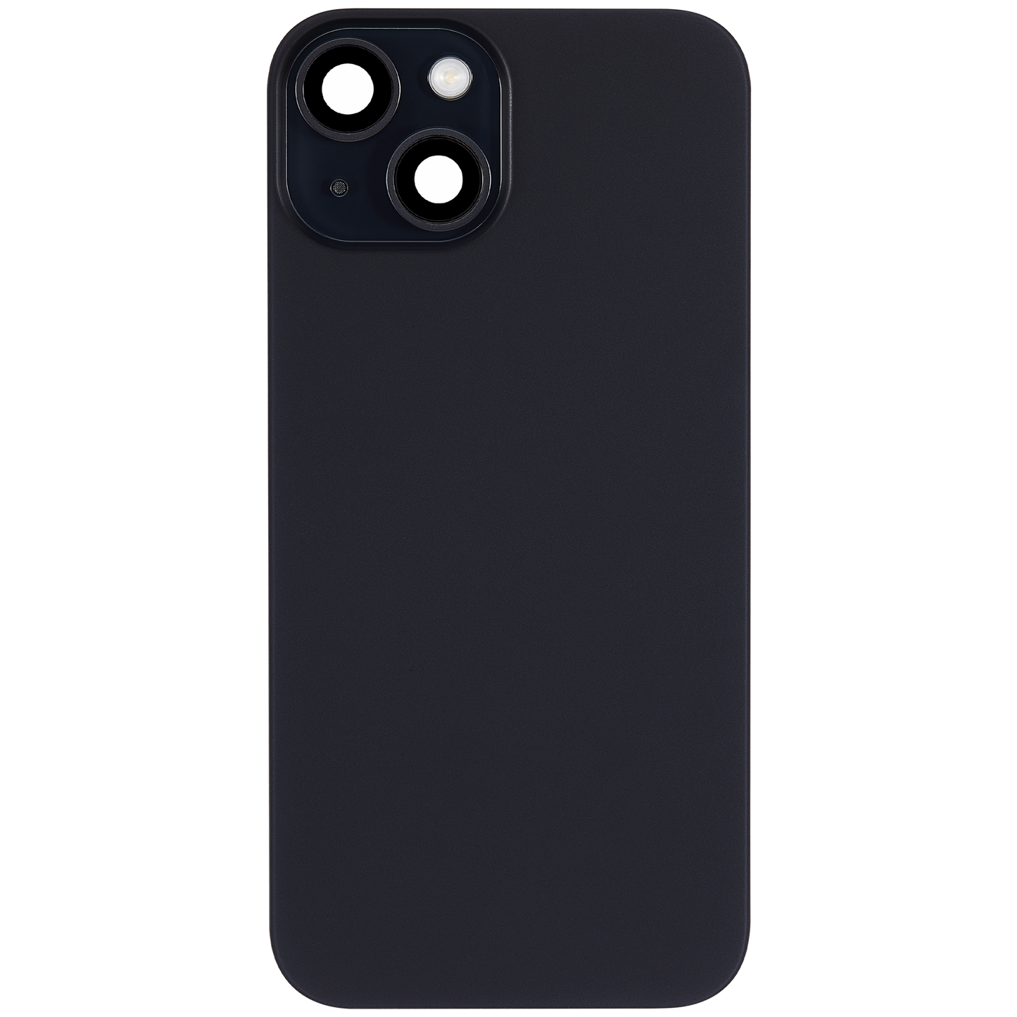 Back Glass w/ MagSafe Magnet & NFC & Flashlight Flex For iPhone 15 (Aftermarket) (Black) (No Logo)