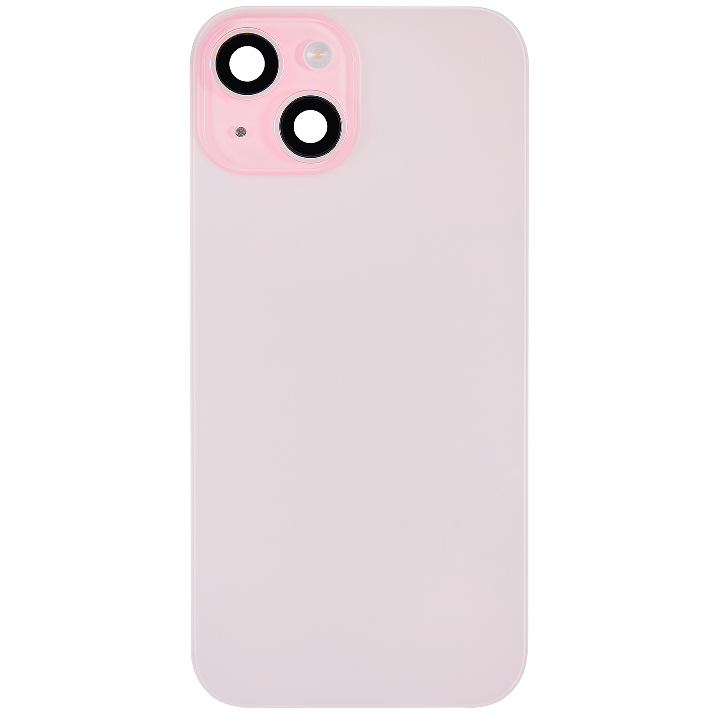 Back Glass w/ MagSafe Magnet & NFC & Flashlight Flex For iPhone 15 (Aftermarket) (Pink) (No Logo)