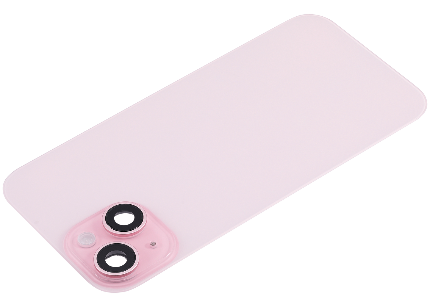 Back Glass w/ MagSafe Magnet & NFC & Flashlight Flex For iPhone 15 (Aftermarket) (Pink) (No Logo)