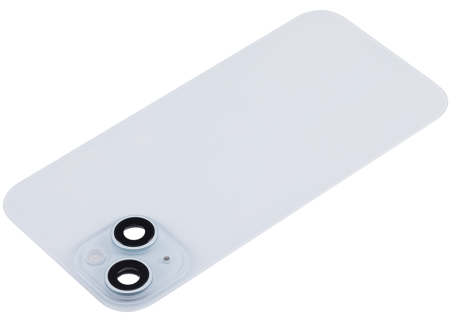 Back Glass w/ MagSafe Magnet & NFC & Flashlight Flex For iPhone 15 (Aftermarket) (Blue) (No Logo)
