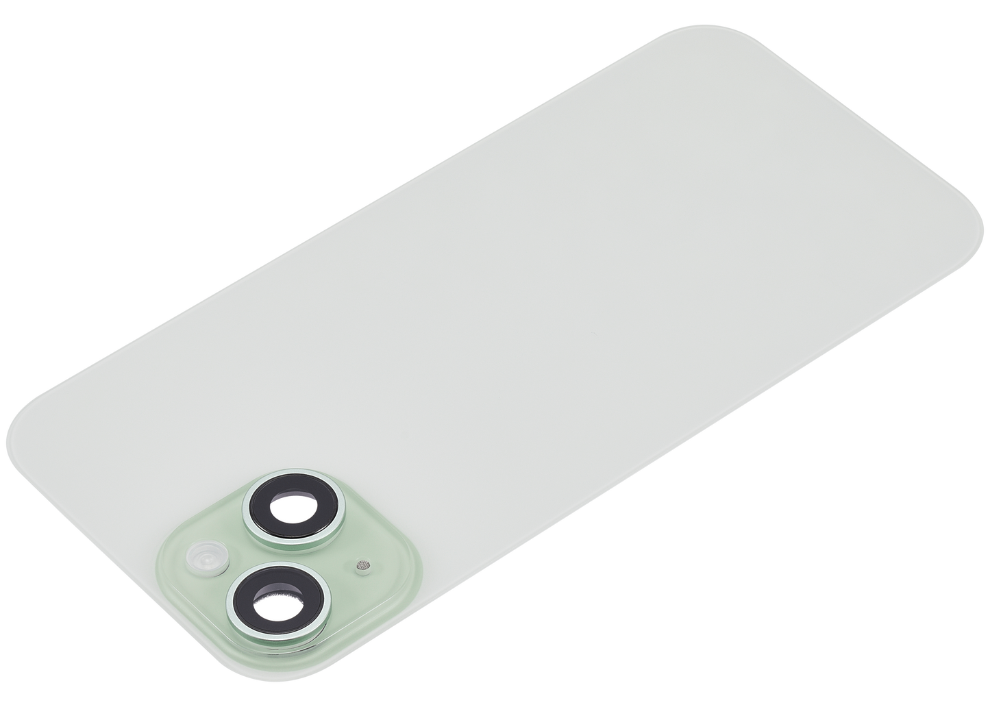 Back Glass w/ MagSafe Magnet & NFC & Flashlight Flex For iPhone 15 (Aftermarket) (Green) (No Logo)