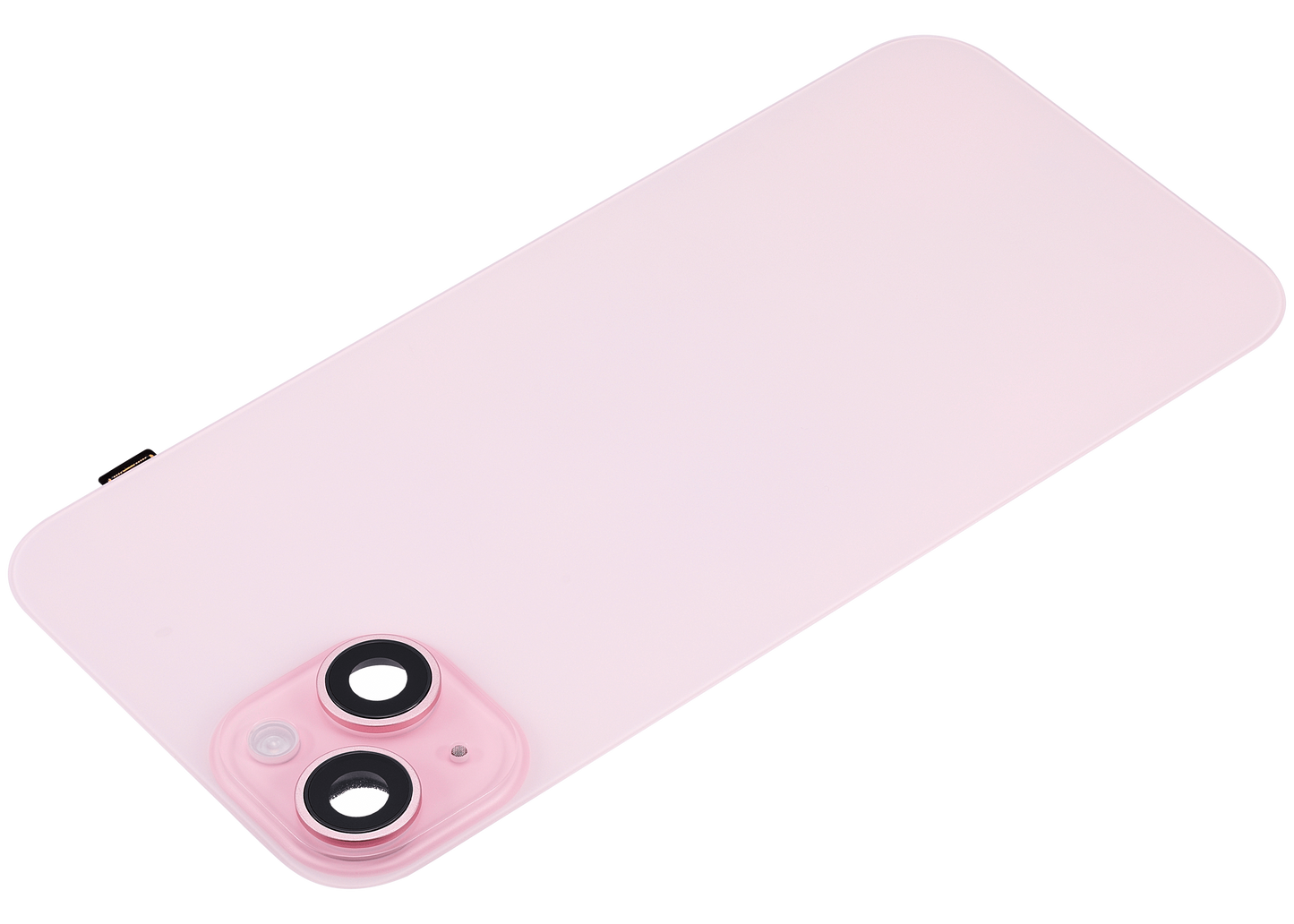 Back Glass w/ MagSafe Magnet & NFC & Flashlight Flex For iPhone 15 Plus (Aftermarket) (Pink) (No Logo)
