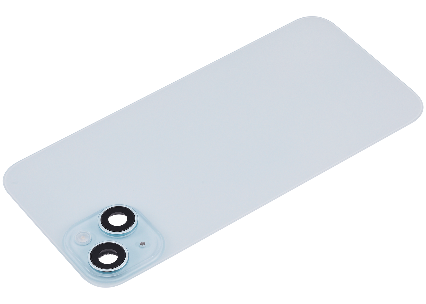 Back Glass w/ MagSafe Magnet & NFC & Flashlight Flex For iPhone 15 Plus (Aftermarket) (Blue) (No Logo)