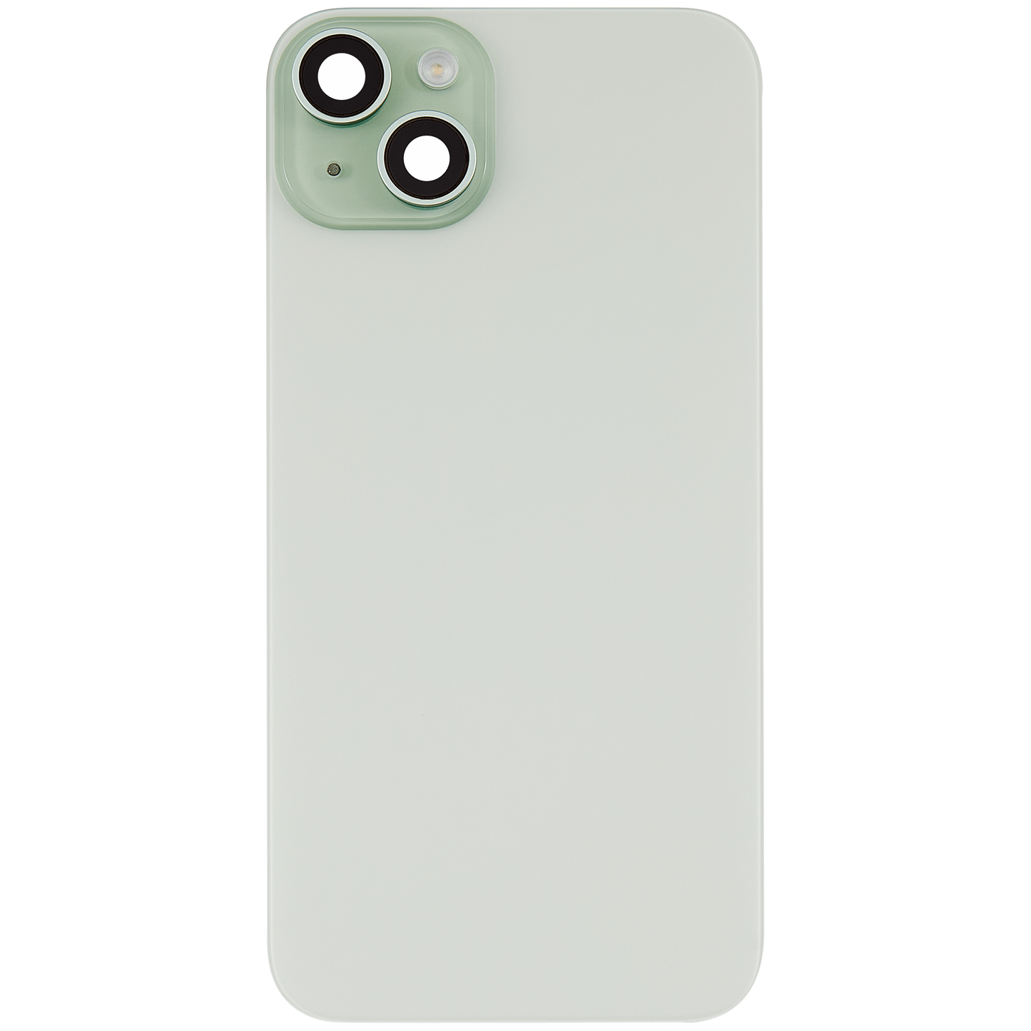 Back Glass w/ MagSafe Magnet & NFC & Flashlight Flex For iPhone 15 Plus (Aftermarket) (Green) (No Logo)