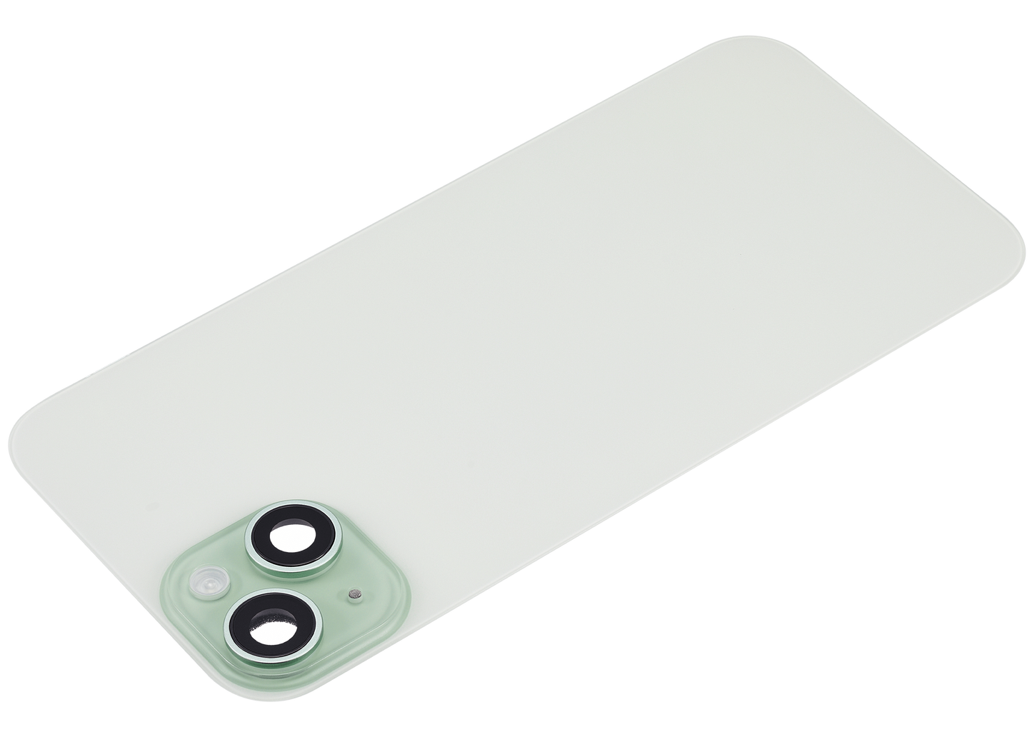 Back Glass w/ MagSafe Magnet & NFC & Flashlight Flex For iPhone 15 Plus (Aftermarket) (Green) (No Logo)