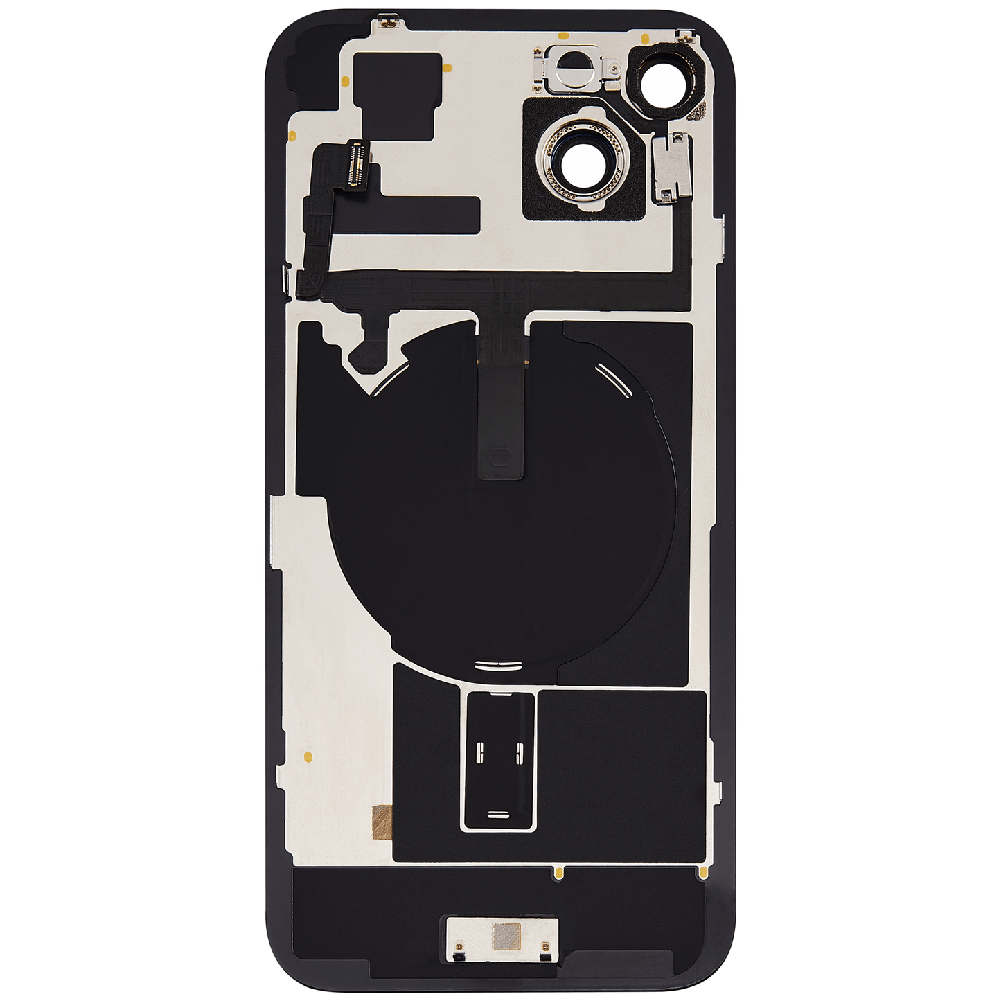 Back Glass w/ MagSafe Magnet & NFC & Flashlight Flex For iPhone 15 Plus (Aftermarket) (Green) (No Logo)