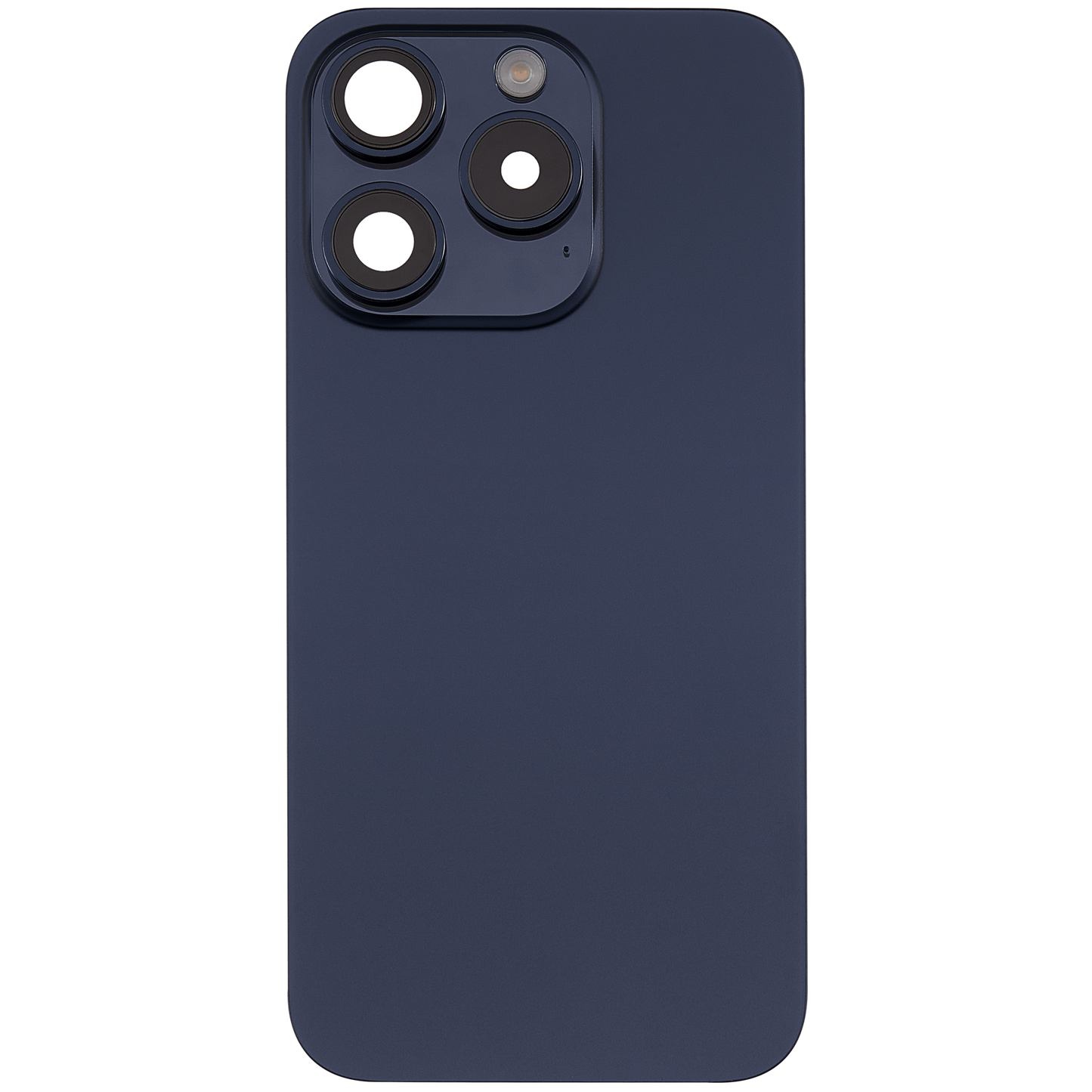 Back Glass w/ MagSafe Magnet & NFC & Flashlight Flex For iPhone 15 Pro (Aftermarket) (Blue Titanium) (No Logo)