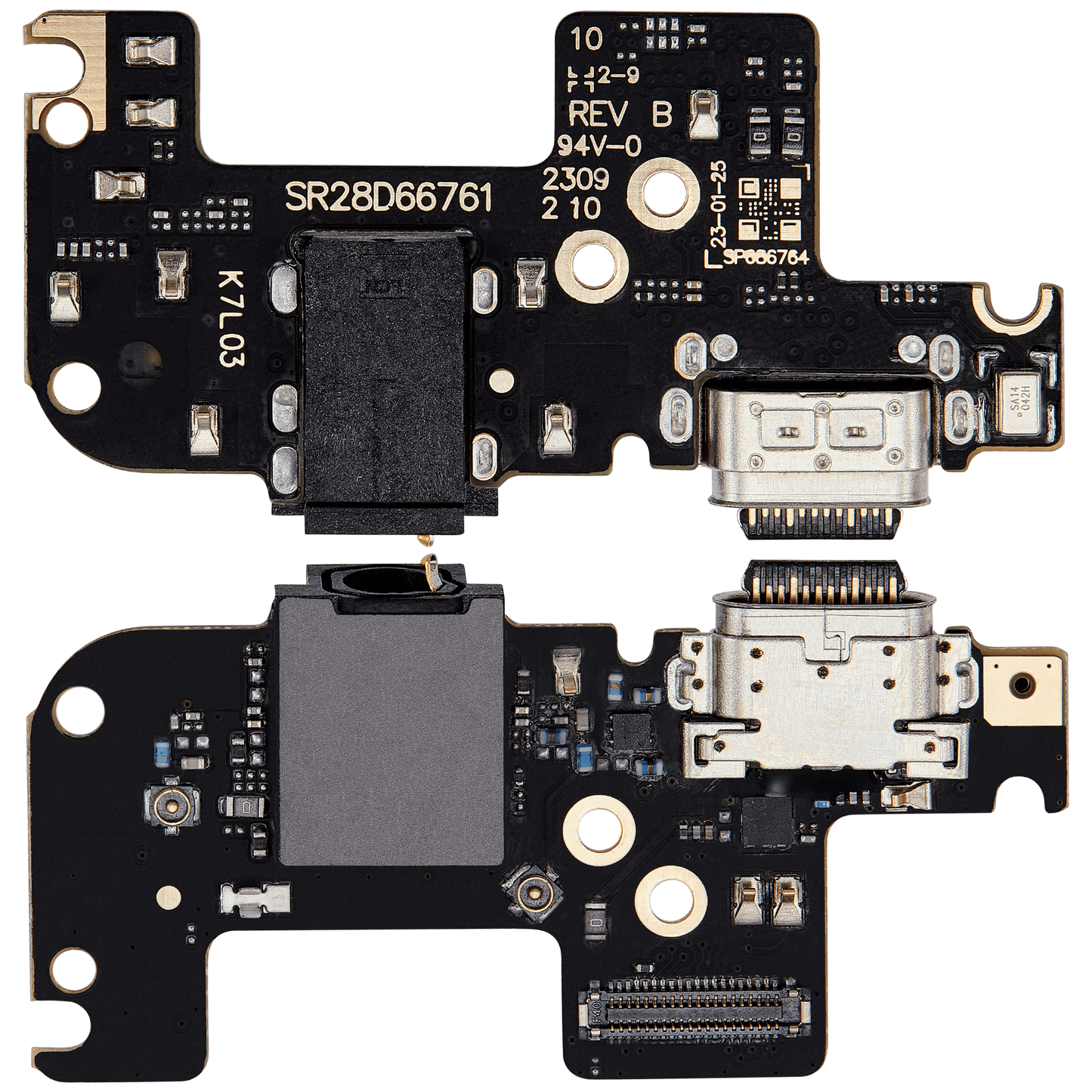 Charging Port Board For Motorola Moto G Stylus 5G (XT2315 / 2023) replacement part SKU 107082126732 image 2