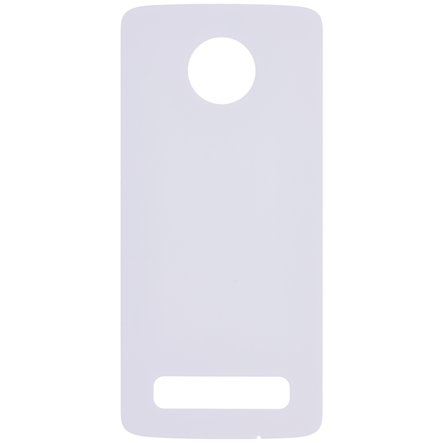 Back cover Glass For Motorola Moto Z4 (XT1980-3 / XT1980-4 / 2019) (Genuine OEM) (White) - Motorola replacement part, alternate repair part view, SKU 107082049311