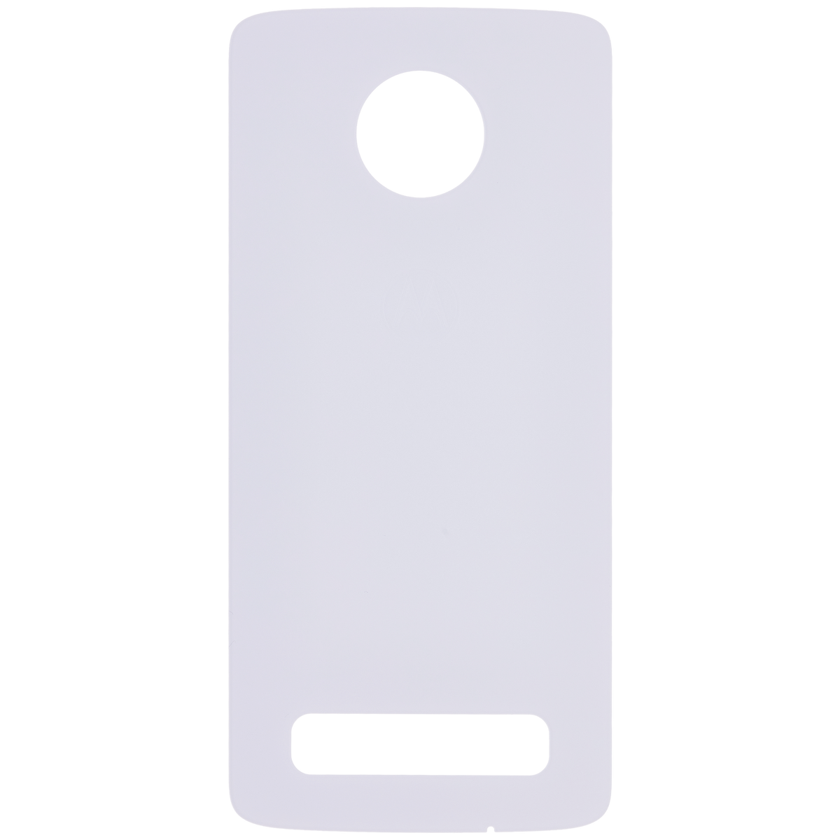 Back cover Glass For Motorola Moto Z4 (XT1980-3 / XT1980-4 / 2019) (Genuine OEM) (White) - Motorola replacement part, alternate repair part view, SKU 107082049311