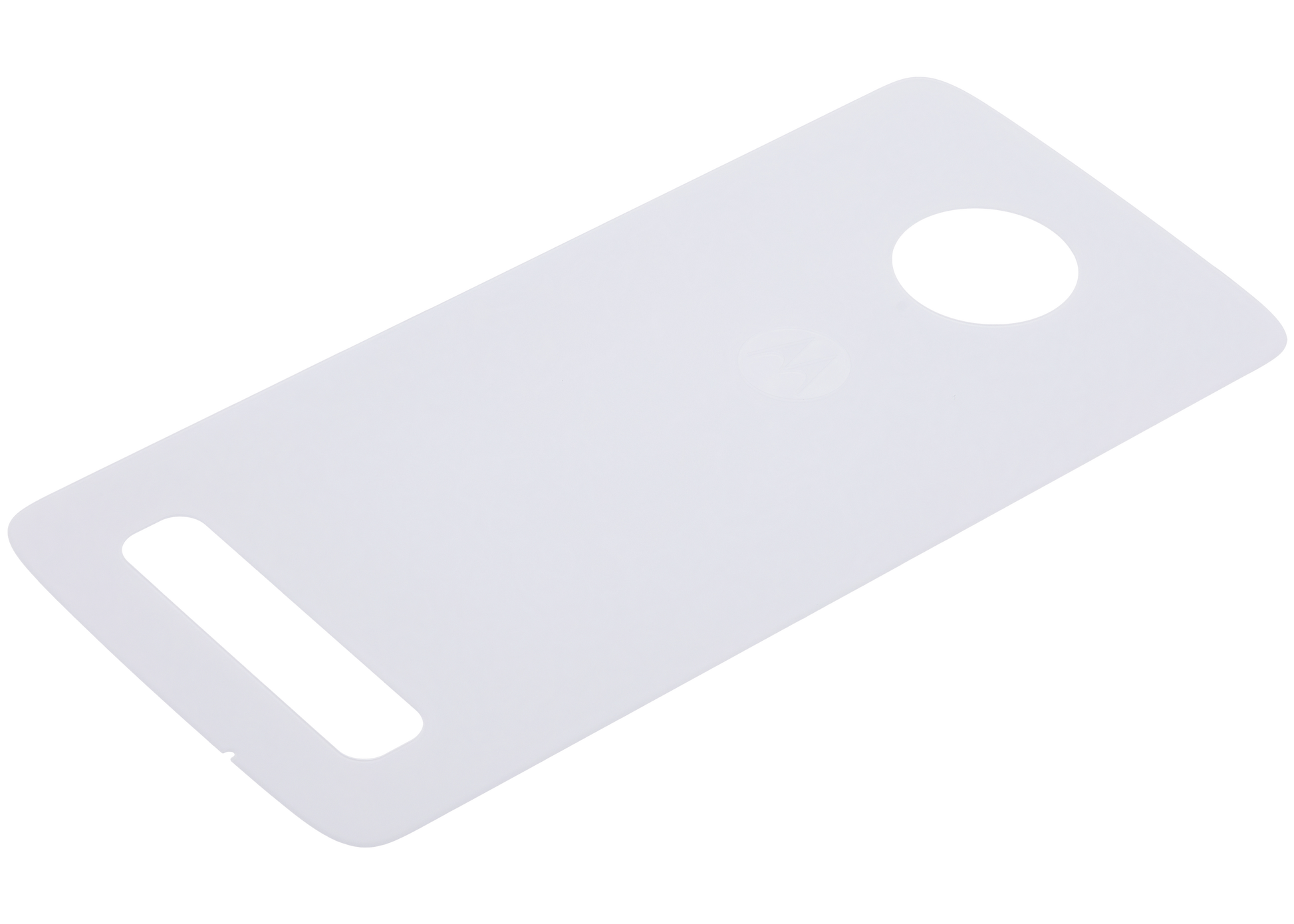 Back cover Glass For Motorola Moto Z4 (XT1980-3 / XT1980-4 / 2019) (Genuine OEM) (White) - Motorola replacement part, close-up replacement part view, SKU 107082049311