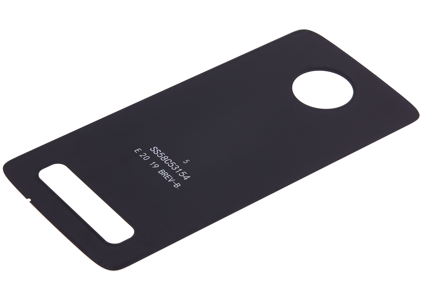 Back cover Glass For Motorola Moto Z4 (XT1980-3 / XT1980-4 / 2019) (Genuine OEM) (White) - Motorola replacement part, additional product view, SKU 107082049311
