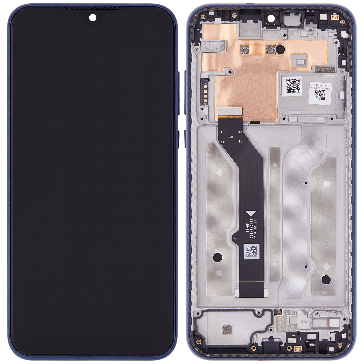 LCD Assembly With Frame For Motorola Moto E (XT2052 / 2020) (Genuine OEM) (Midnight Blue) - image 6