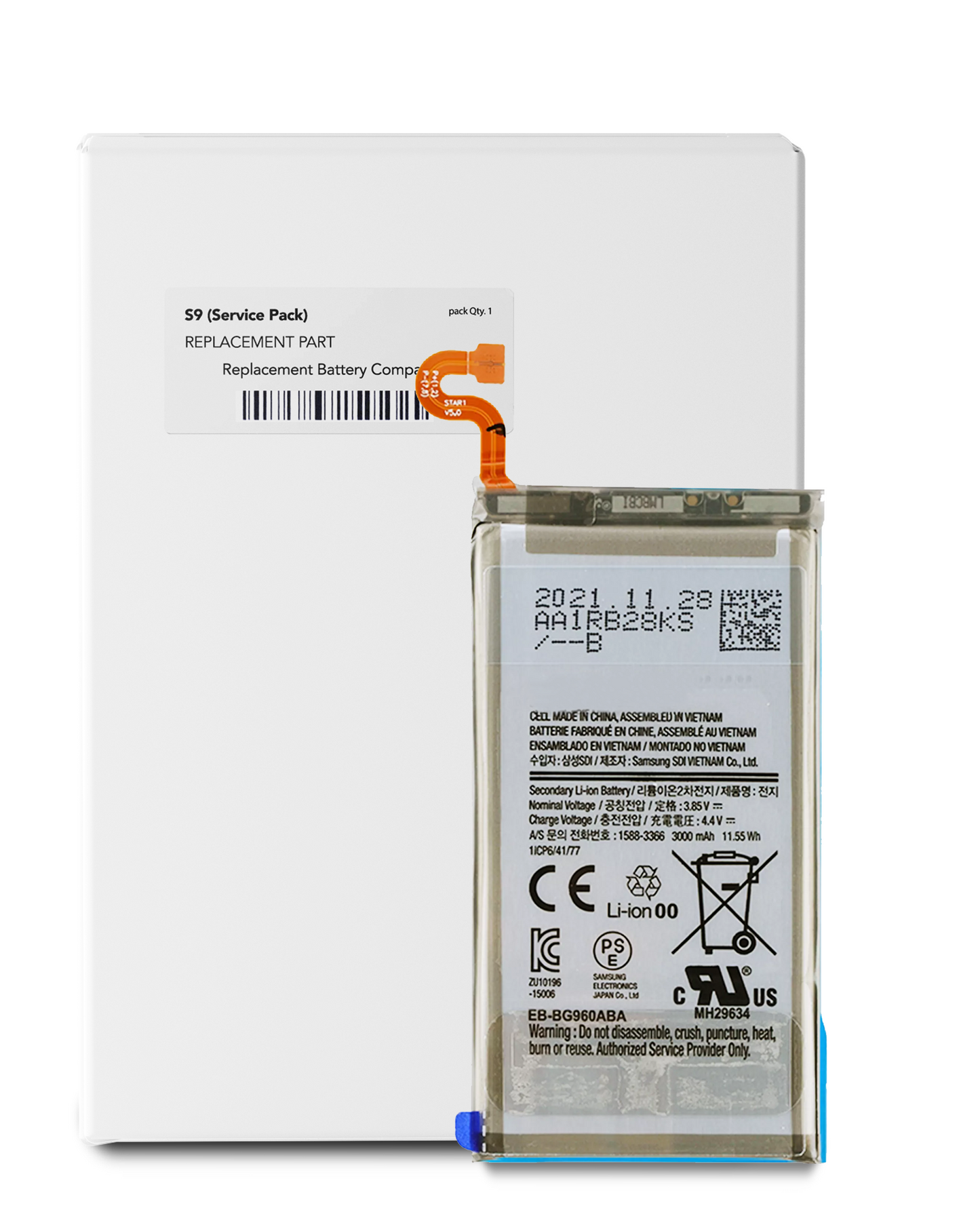 Replacement Battery For Samsung Galaxy S9 (Service Pack)