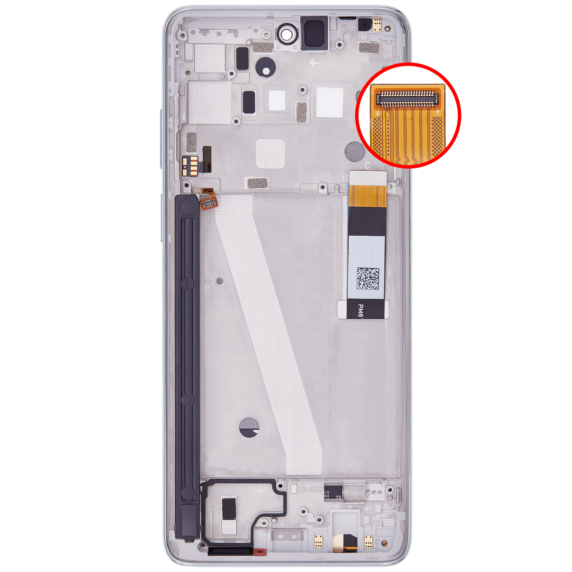 LCD Assembly With Frame For Motorola Moto G Stylus 5G (XT2215 / 2022) (Genuine OEM) (Seafoam Green) replacement part SKU 107012657301 image 9