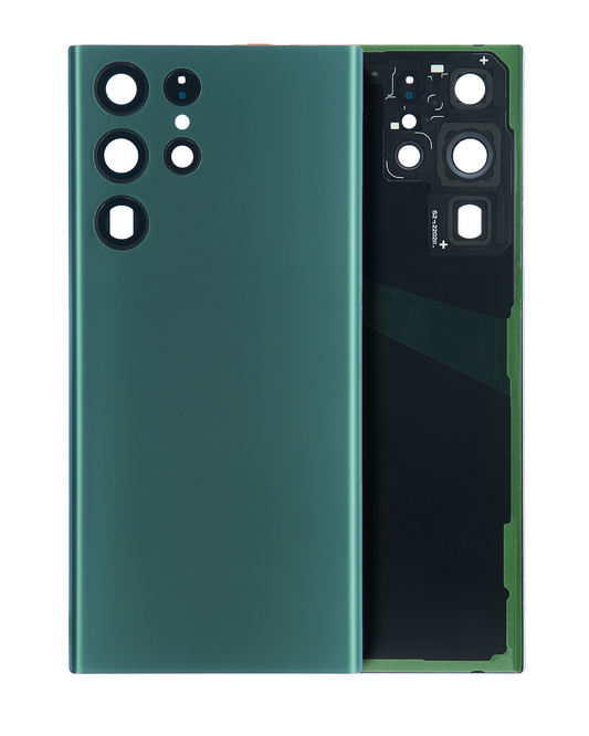 Back Cover Glass With Camera Lens For Samsung Galaxy S22 Ultra (Service Pack) (Green)