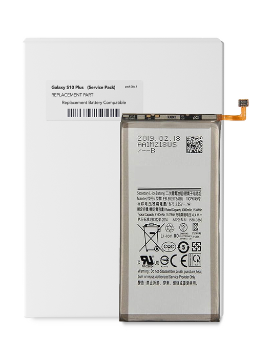 Replacement Battery For Samsung Galaxy S10 Plus (Service Pack)