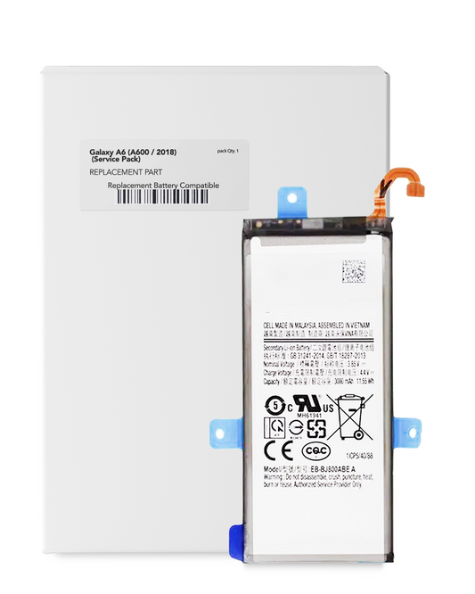 Premium Replacement Battery For Samsung Galaxy A6 (A600 / 2018) (Service Pack) - View 1