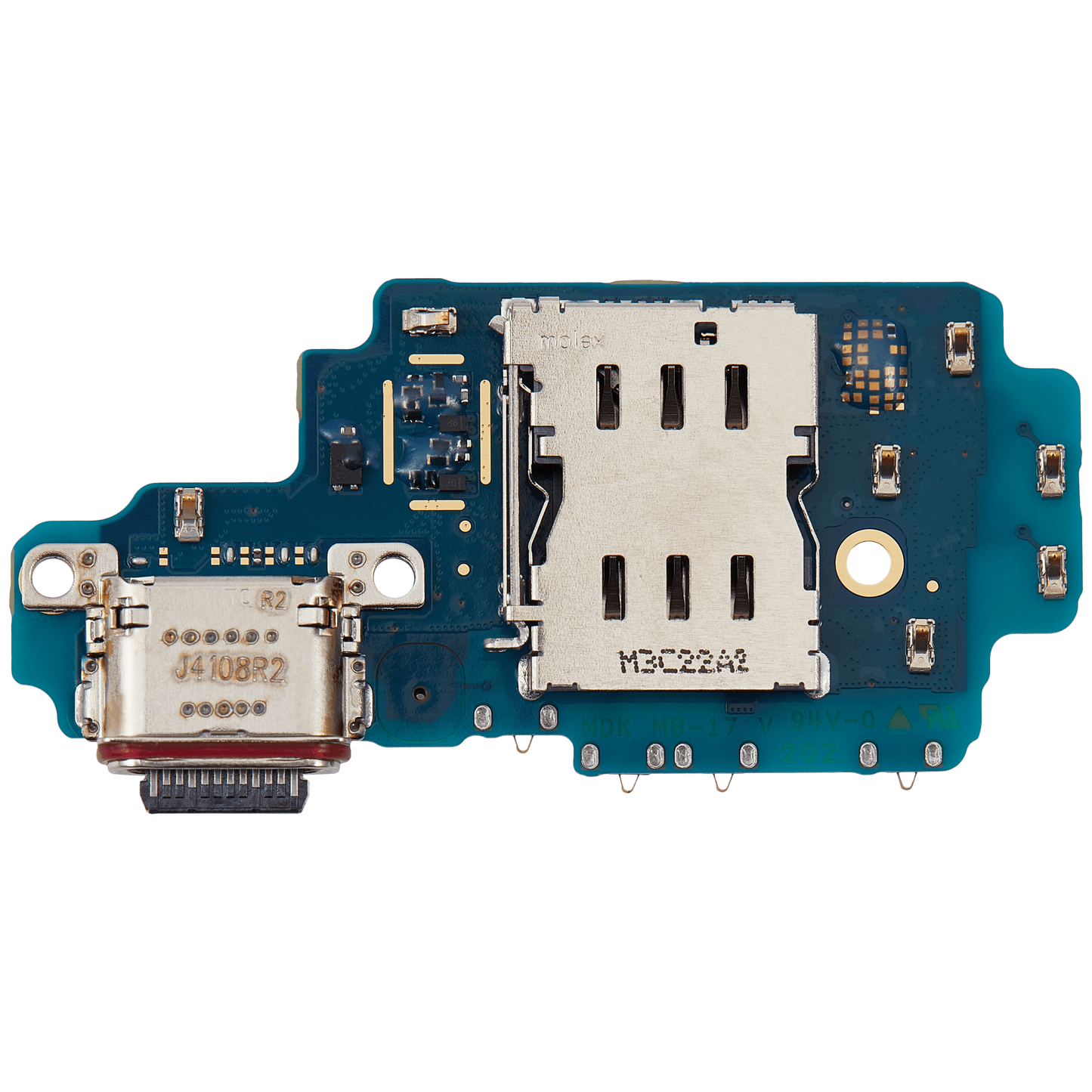 Charging Port Board With Sim Card Reader For Samsung Galaxy S24 Ultra 5G (S928B) (International Version) (Premium)