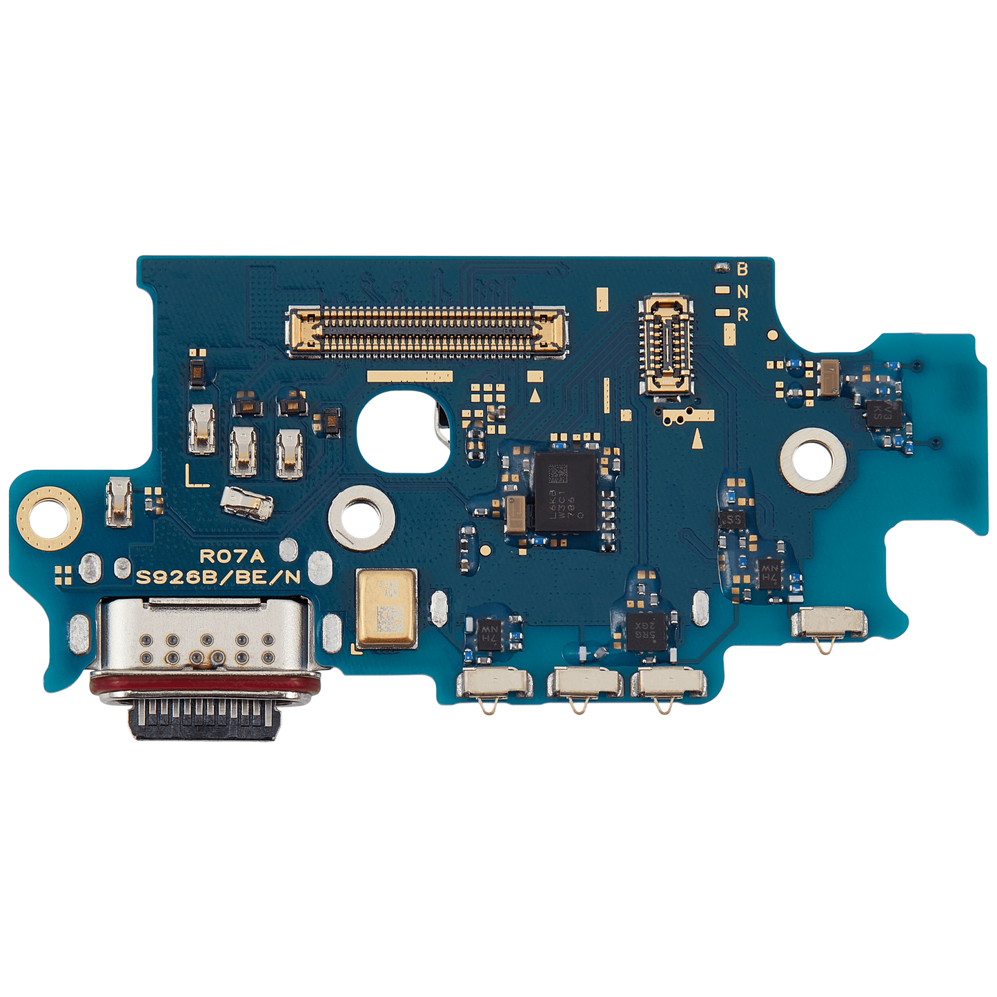 Charging Port Board With Sim Card Reader For Samsung Galaxy S24 Plus 5G (S926B) (International Version) (Premium)