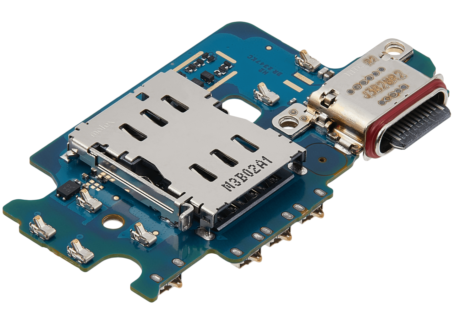 Charging Port Board With Sim Card Reader For Samsung Galaxy S24 5G (S921U) (US Version) (Premium)