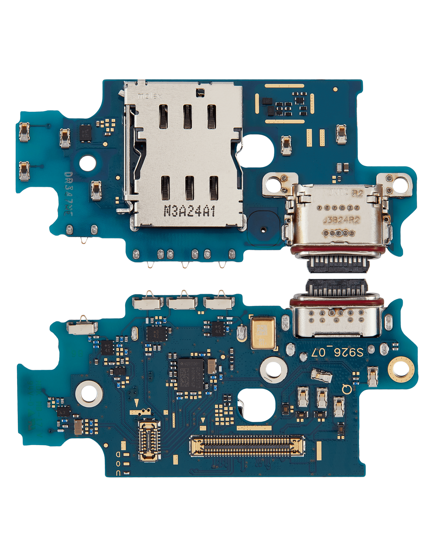 Charging Port Board With Sim Card Reader For Samsung Galaxy S24 Plus 5G (S926U) (US Version) (Premium)