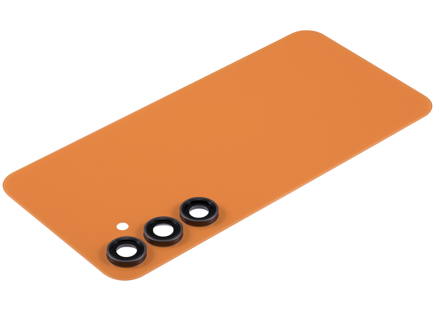 Back cover Glass With Camera Lens For Samsung Galaxy S23 FE 5G (Aftermarket Plus) (Tangerine)