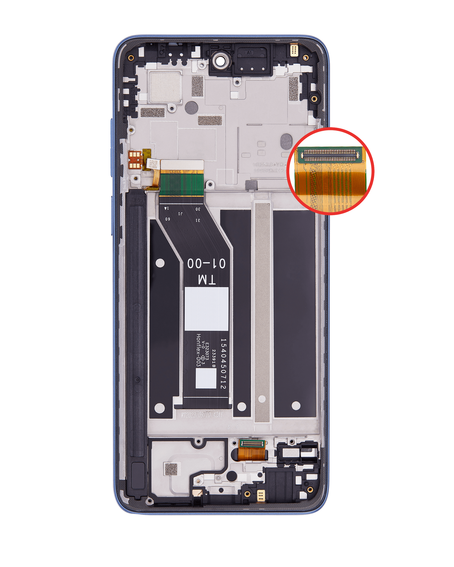 LCD Assembly With Frame For Motorola Moto G Stylus 4G (XT2317 / 2023) (Genuine OEM) (Blue) replacement part SKU 107082092101 image 5