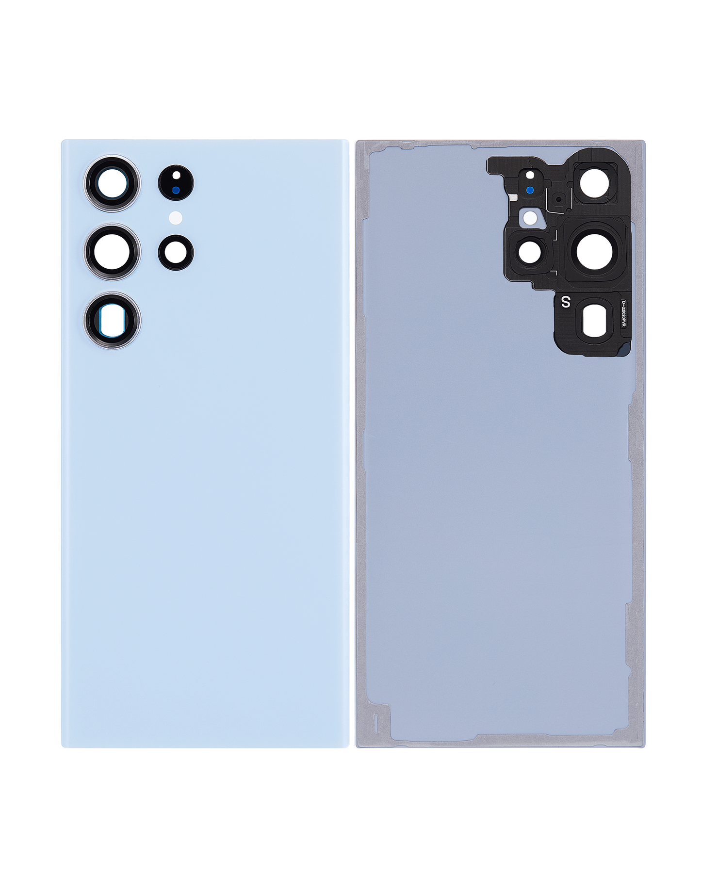Back Cover Glass With Camera Lens For Samsung Galaxy S23 Ultra 5G (Service Pack) (Sky Blue)
