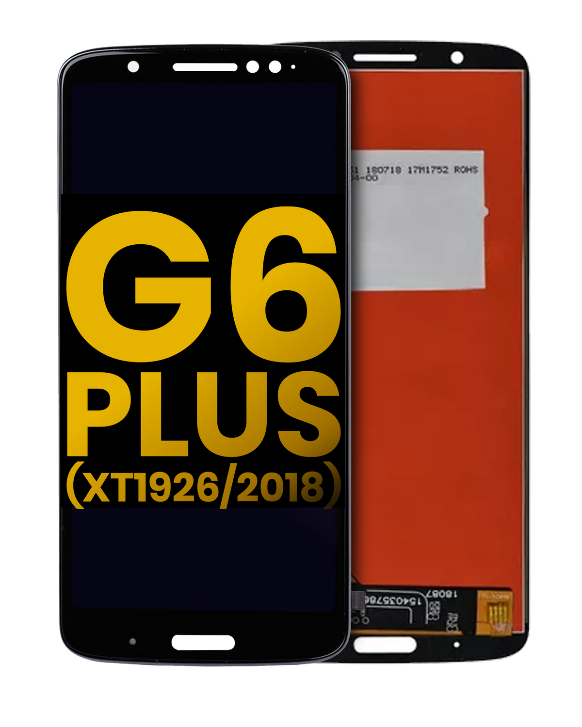 LCD Assembly Without Frame For Motorola Moto G6 Plus (XT1926 / 2018) (Refurbished) (Black) | compatible mobile phone replacement part | SKU 107081016902 | product image 1