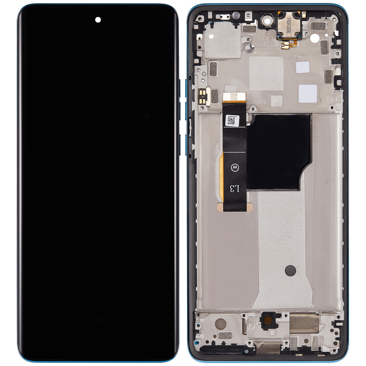 OLED Assembly With Frame For Motorola Moto Edge 40 Neo (XT2307-1 / 2023) (Refurbished) (Caneel Bay) | SKU 107082130904 | image 6