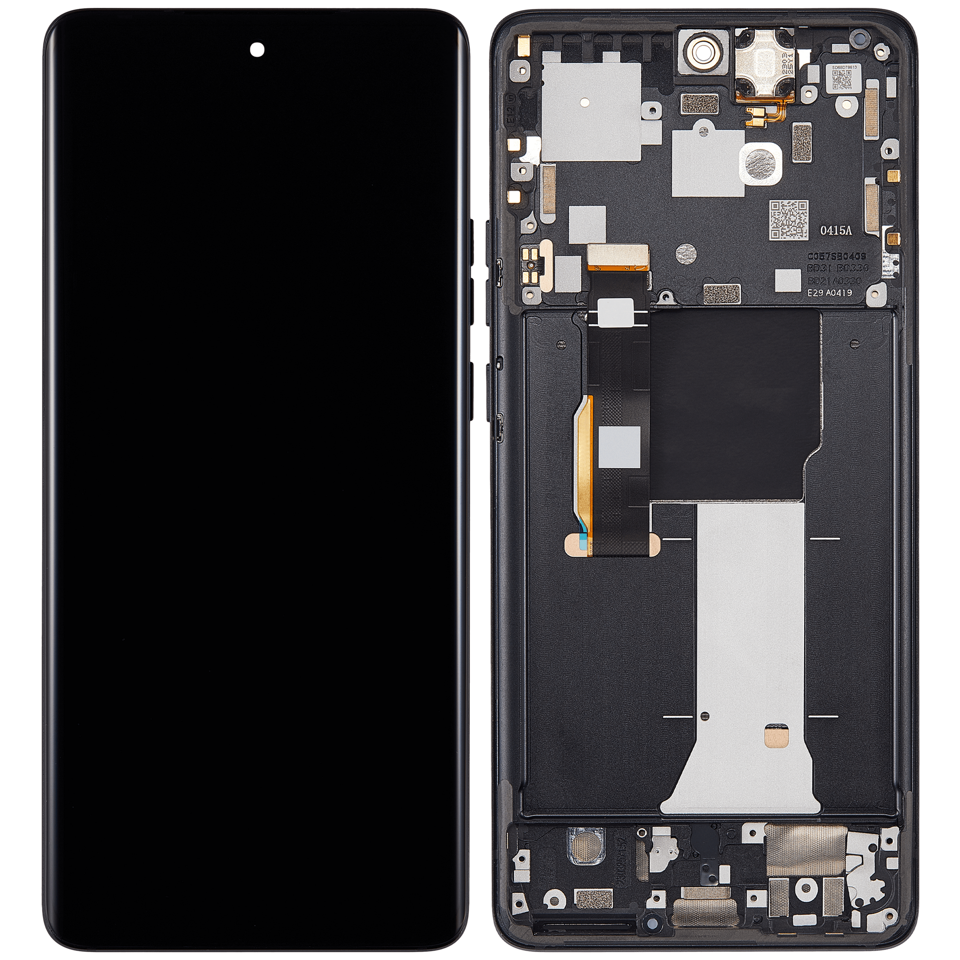 OLED Assembly With Frame For Motorola Moto Edge (XT2305 / 2023 ) (Refurbished) (Eclipse Black) | SKU 107082140011 | image 6