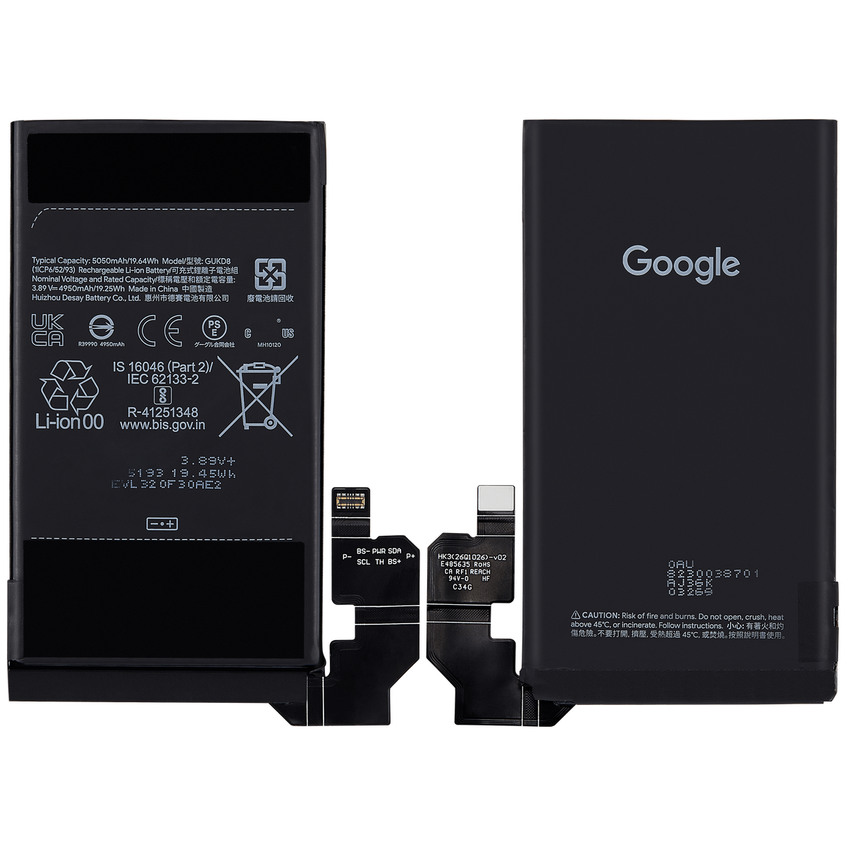 Replacement Battery For Google Pixel 8 Pro (GUKD8) - repair component alternate view
