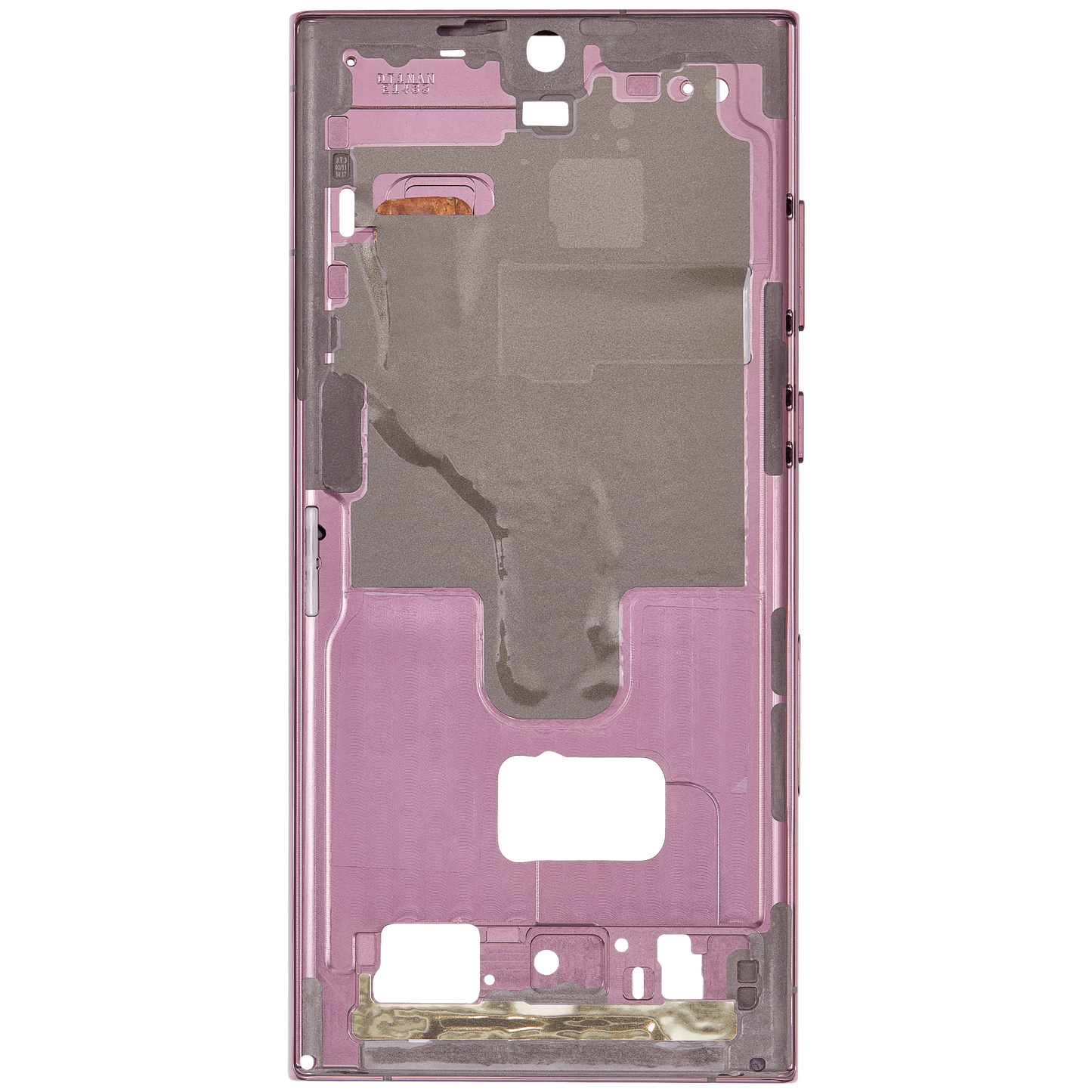 Mid-Frame Housing For Samsung Galaxy S22 Ultra 5G (US & International Version) (Burgundy)