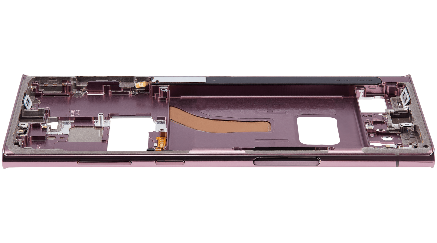 Mid-Frame Housing For Samsung Galaxy S22 Ultra 5G (US & International Version) (Burgundy)