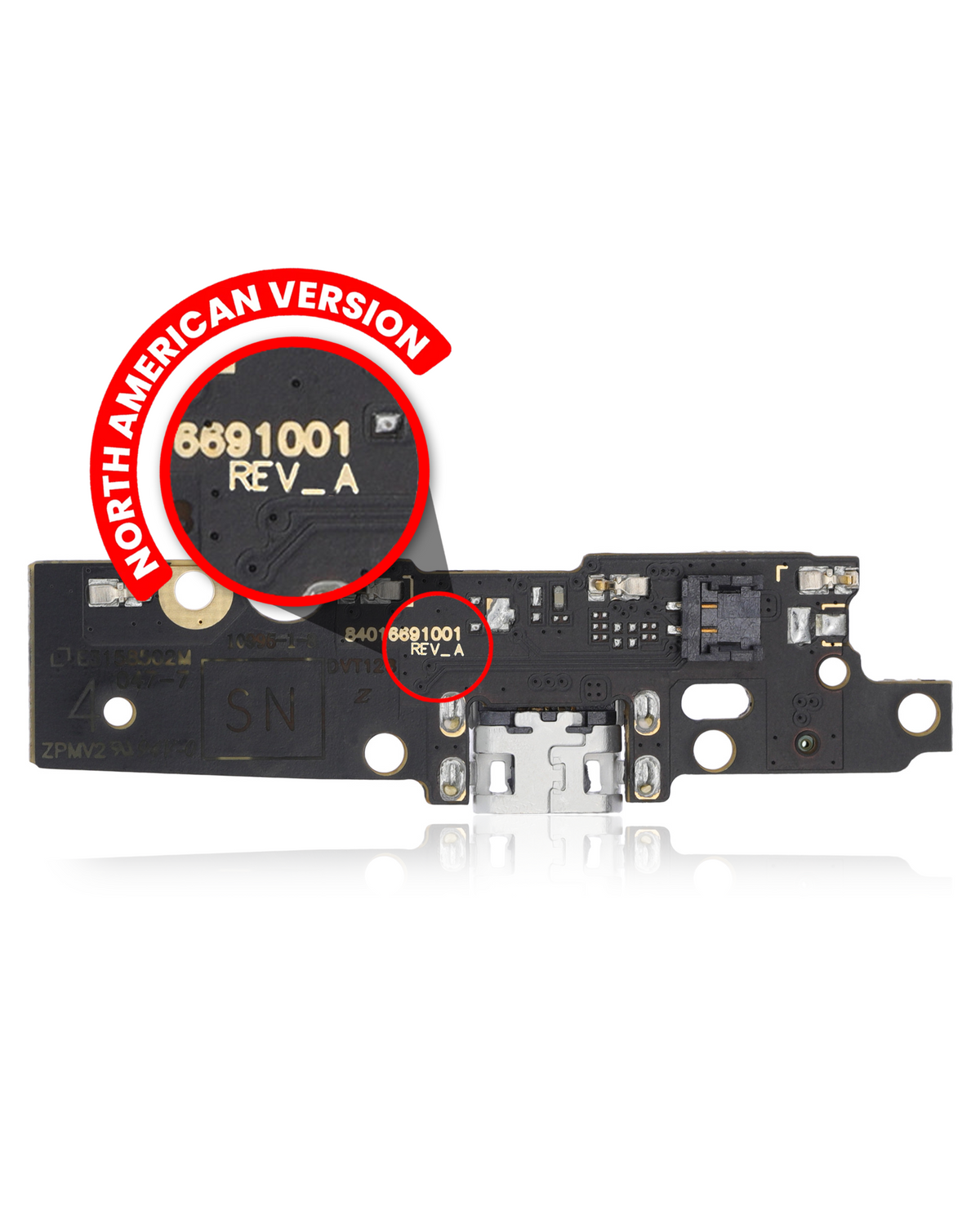 Charging Port Board (Without Finger Sensor for Moto E4 (XT1763 / 2017) - Motorola charging port repair part, SKU 107082016575, product image 1