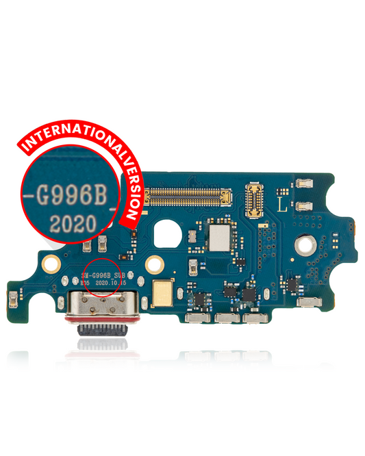 Charging Port Board With Sim Card Reader For Samsung Galaxy S21 Plus (G996B) (International Version) (Premium)