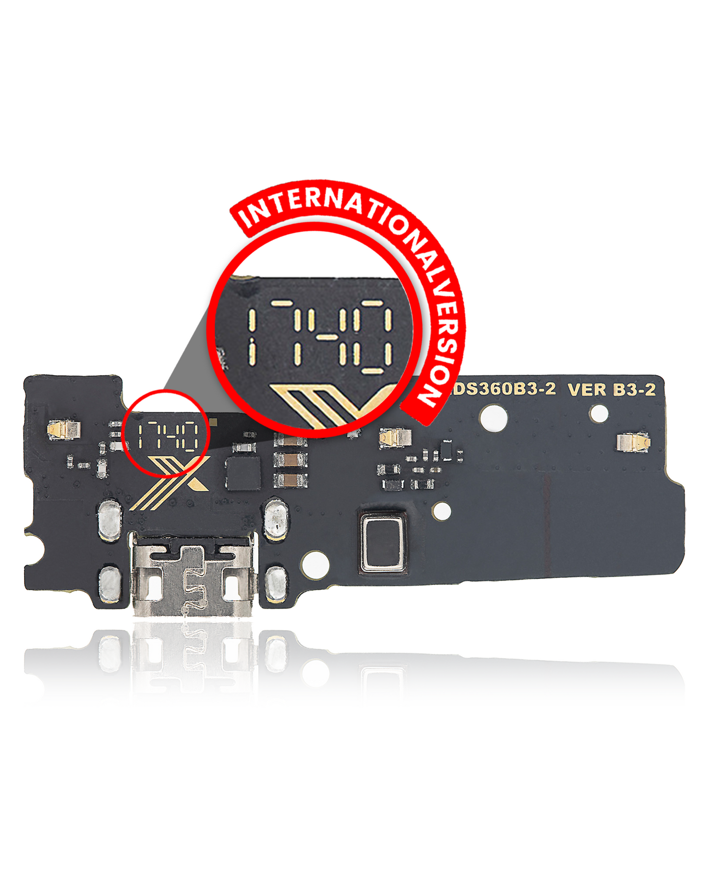 Charging Port Board For Motorola Moto E4 Plus (XT1774 / XT1771 / 2017) (International Version / Rev 1702) - image 1