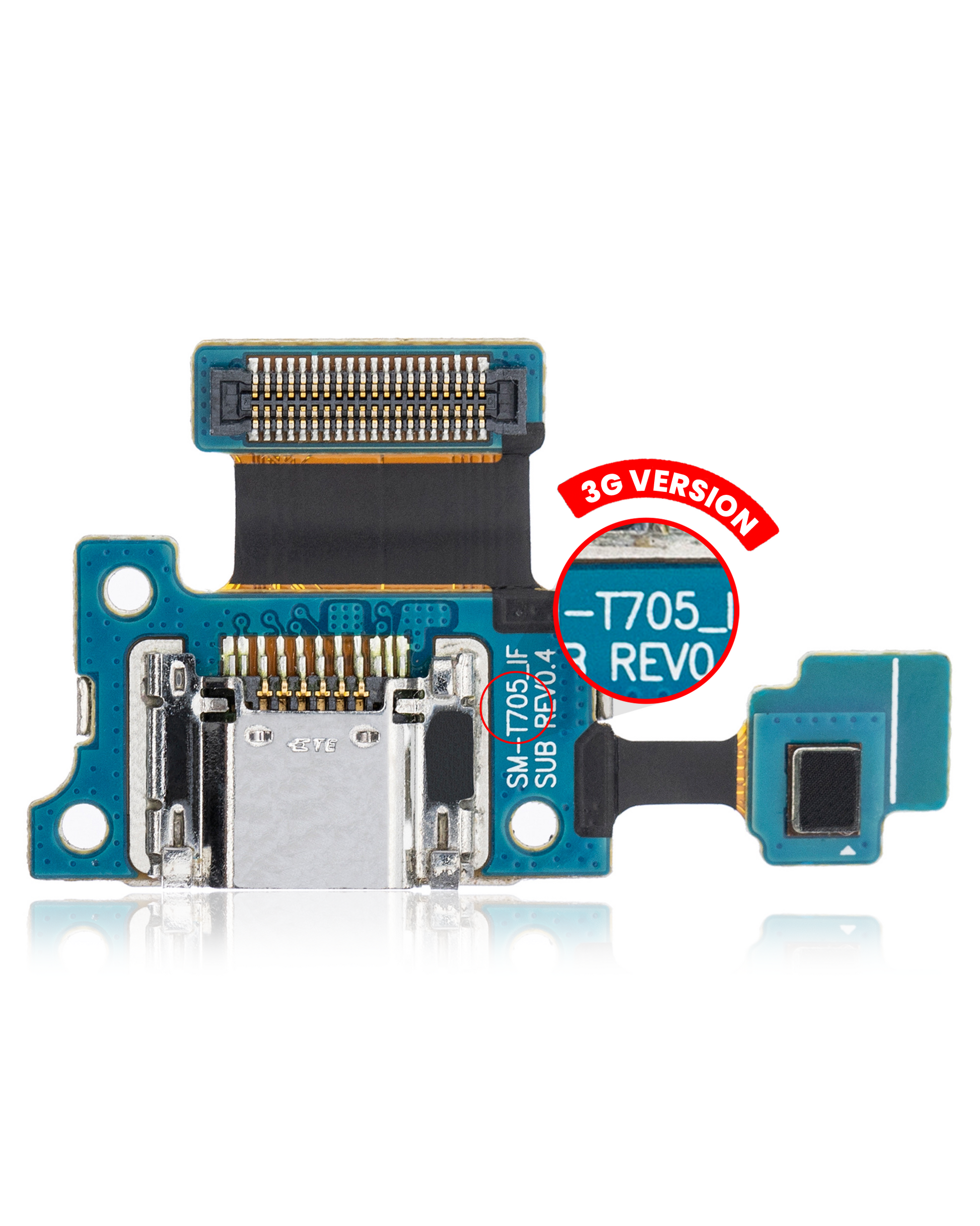 Charging Port Flex Cable Compatible For Samsung Galaxy Tab S 8.4" (T705) (3G Version) - product image 1
