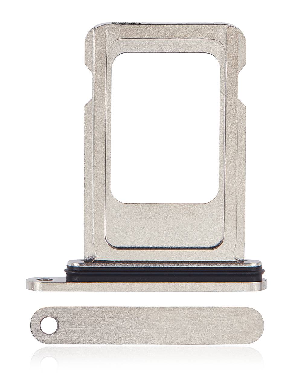 Single Sim Card Tray For iPhone 15 Pro / 15 Pro Max (White Titanium)