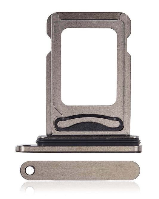 Dual Sim Card Tray For iPhone 15 Pro / 15 Pro Max (Black Titanium)