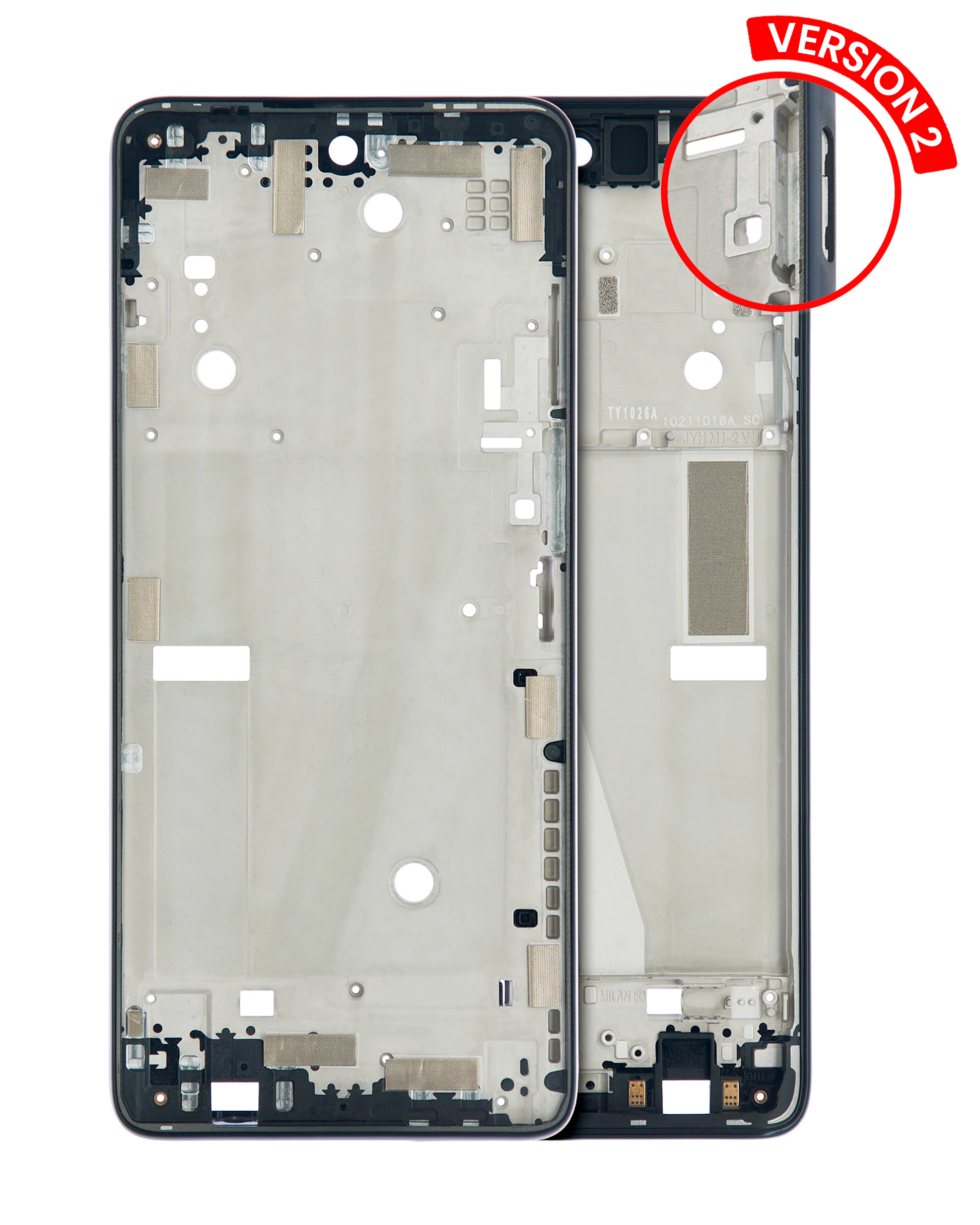 Mid-Frame Housing For Motorola Moto G Stylus 5G (XT2215 / 2022) (Steel Blue) replacement part SKU 107085004244 image 1