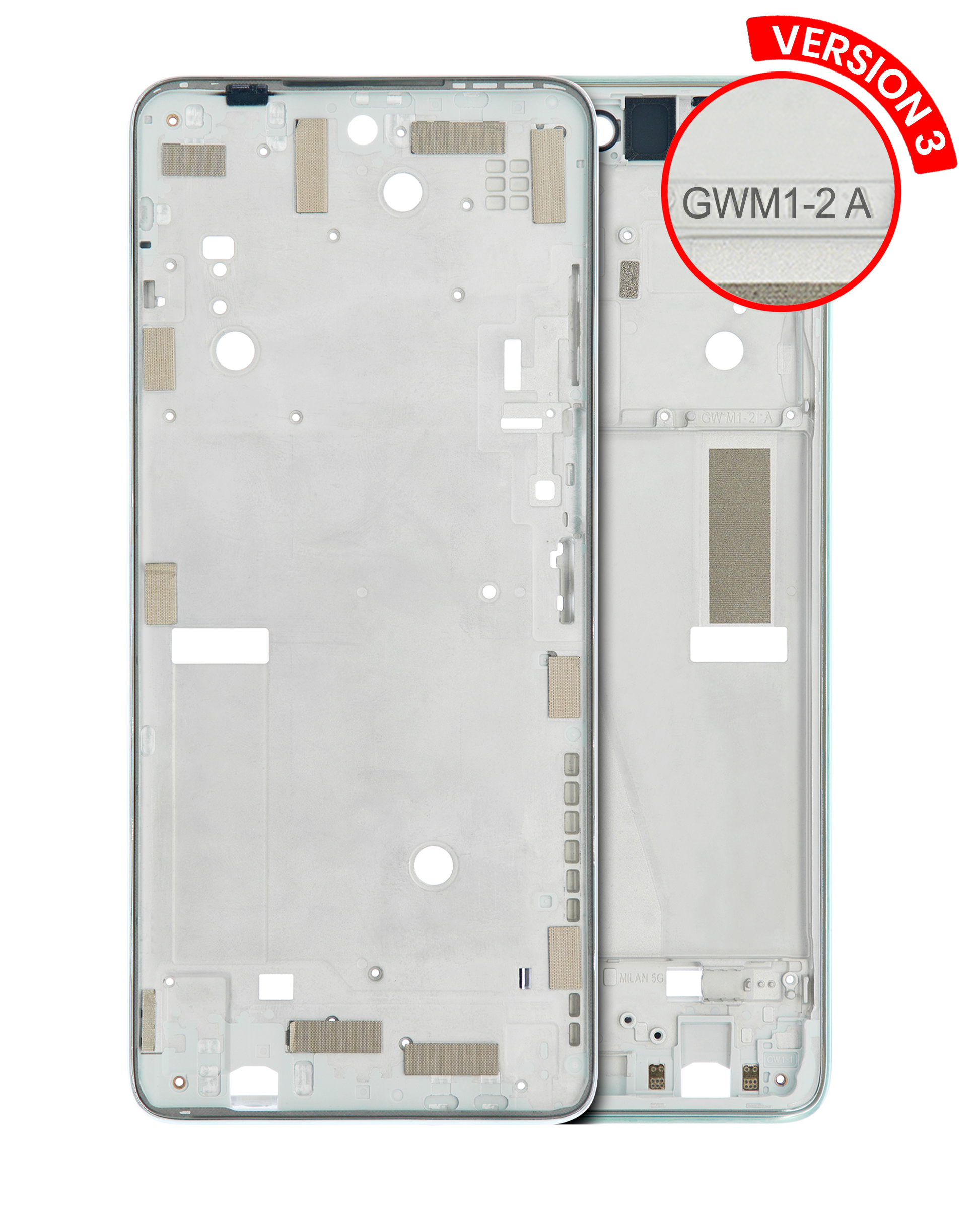 Mid-Frame Housing For Motorola Moto G Stylus 5G (XT2215 / 2022) (Seafoam Green) replacement part SKU 107085004245 image 1