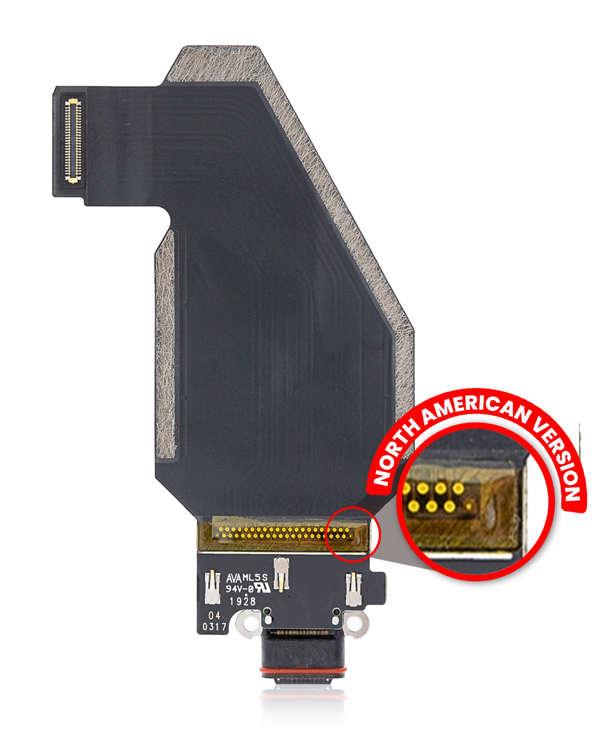 Charging Port Flex Cable For Google Pixel 4 XL (US Version) - replacement part product view