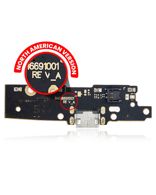 Charging Port Board (With Finger Sensor for Moto E4 (XT1763 / 2017) - Motorola charging port repair part, SKU 107082016576, product image 1