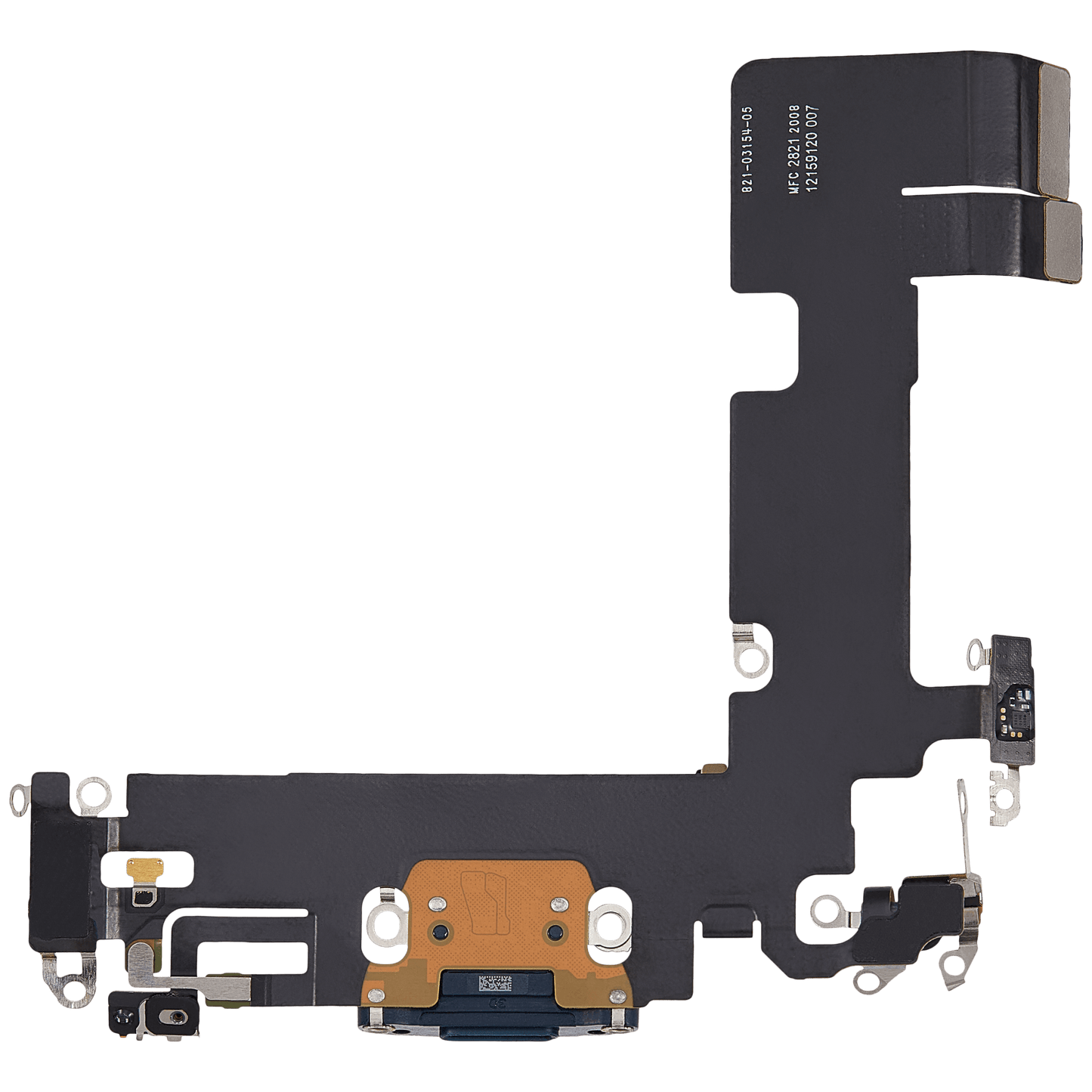 Charging Port Flex Cable For iPhone 13 (Used OEM Pull) (Midnight)